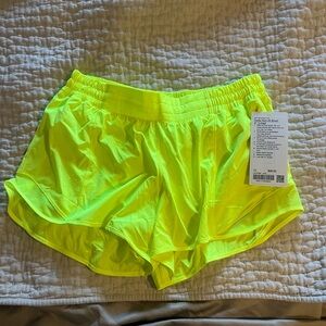 Lululemon Athletica Neon Yellow Athletic Shorts